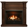 Duluth Forge Dual Fuel Ventless Gas Fireplace With Mantel - 26,000 Btu, T-Stat DFS-300T-3G